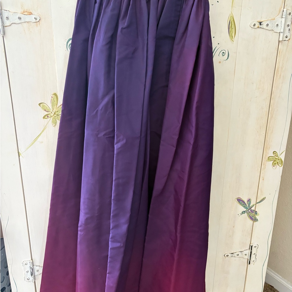Vintage Purple Ombré Gala Skirt by Albert Capraro